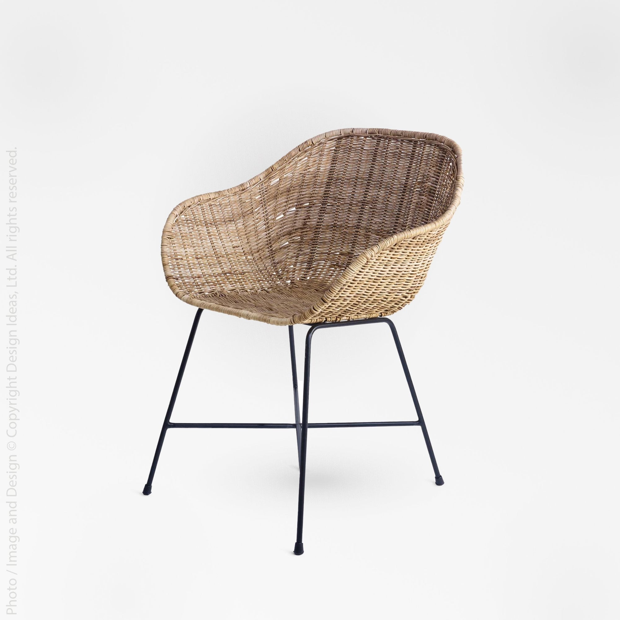 Ormond Rattan Dinning Chair - Natural Color | Image 1 | From the Ormond Collection | Exquisitely handmade with natural rattan for long lasting use | Available in natural color | texxture home