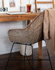Ormond Rattan Dinning Chair natural Color | Image 3 | From the Ormond Collection | Exquisitely handmade with natural rattan for long lasting use | Available in natural color | texxture home