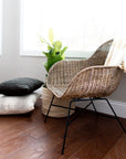 Ormond Rattan Lounge Chair Natural Color | Image 3 | From the Ormond Collection | Exquisitely made with natural rattan for long lasting use | Available in natural color | texxture home