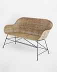 Ormond Rattan Sette Bench - Natural Color | Image 1 | From the Ormond Collection | Skillfully created with natural rattan for long lasting use | Available in natural color | texxture home