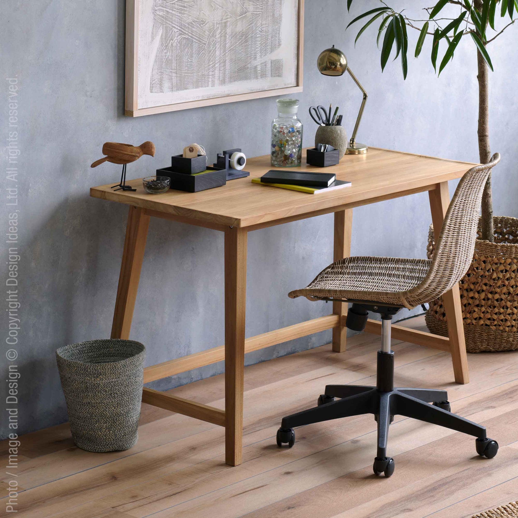 Ormond™ task chair - Natural | Image 3 | Premium Chair from the Ormond collection | made with Slimit, plastic, casters for long lasting use | texxture
