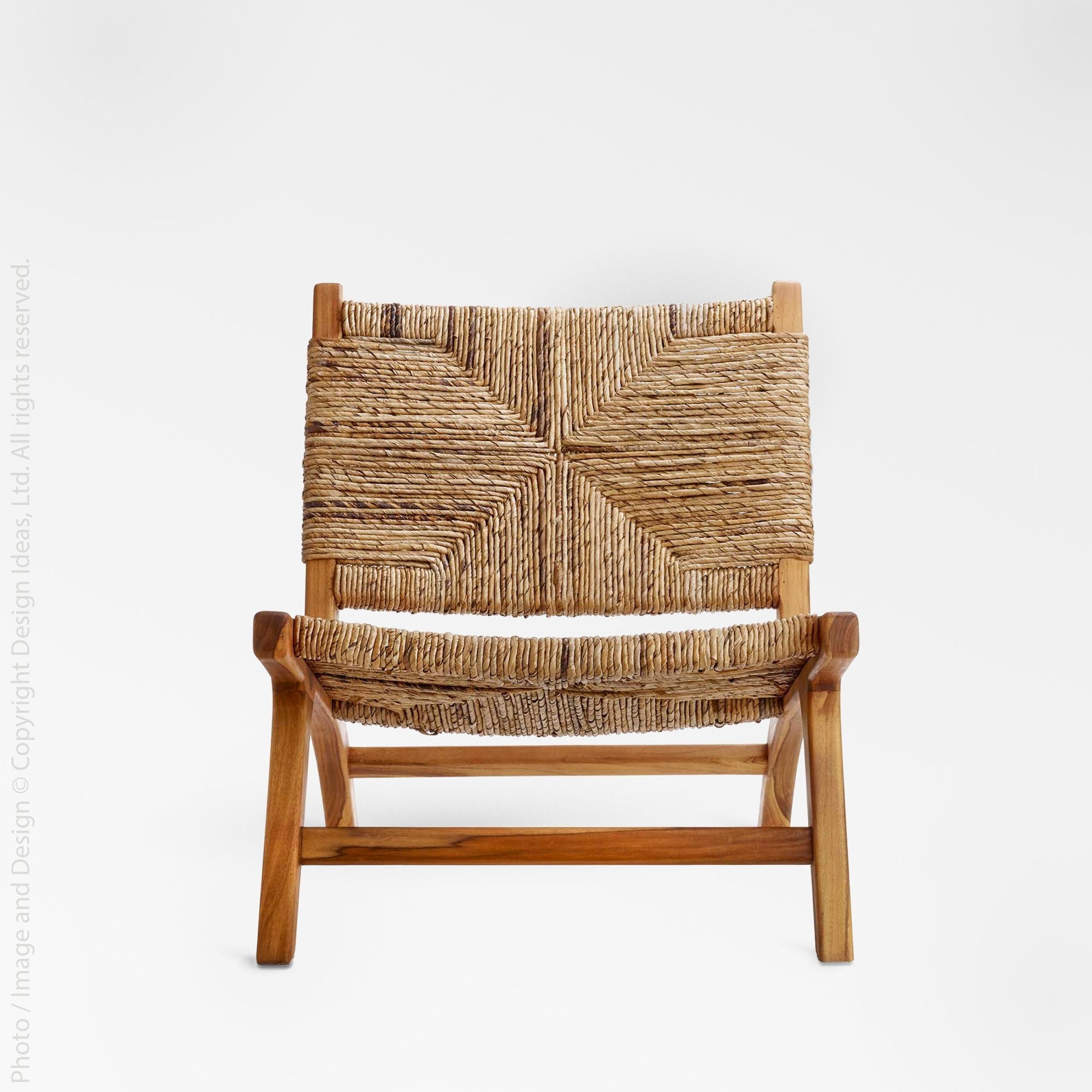 Copenhagen Banana Tree Bark Chair - Black Color | Image 1 | From the Copenhagen Collection | Expertly constructed with natural banana tree bark for long lasting use | Available in natural color | texxture home