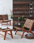 Copenhagen Banana Tree Bark Chair Terrazzo Color | Image 2 | From the Copenhagen Collection | Expertly constructed with natural banana tree bark for long lasting use | Available in natural color | texxture home