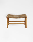 Copenhagen Banana Tree Bark Ottoman - Natural Color | Image 1 | From the Copenhagen Collection | Exquisitely crafted with natural banana tree bark for long lasting use | Available in natural color | texxture home