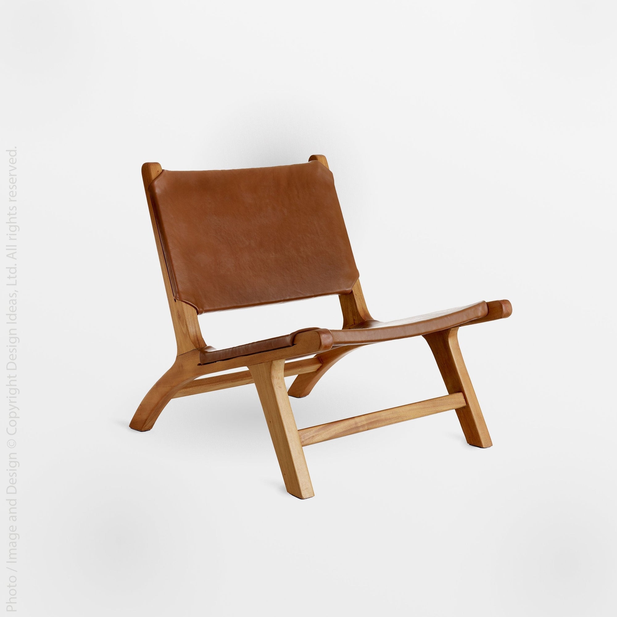 Copenhagen Leather Chair - Natural Color | Image 1 | From the Copenhagen Collection | Masterfully created with natural leather for long lasting use | Available in natural color | texxture home