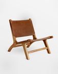 Copenhagen Leather Chair - Natural Color | Image 1 | From the Copenhagen Collection | Masterfully created with natural leather for long lasting use | Available in natural color | texxture home