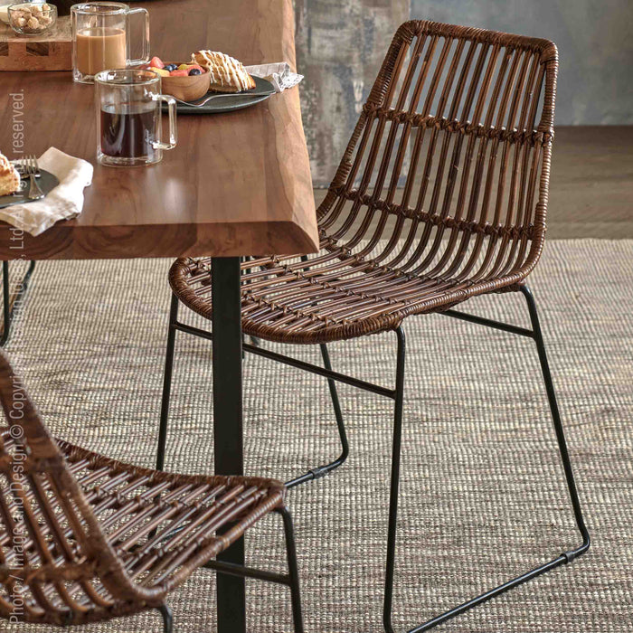Brisbane™ chair - Natural | Image 3 | Premium Chair from the Brisbane collection | made with Rattan for long lasting use | texxture