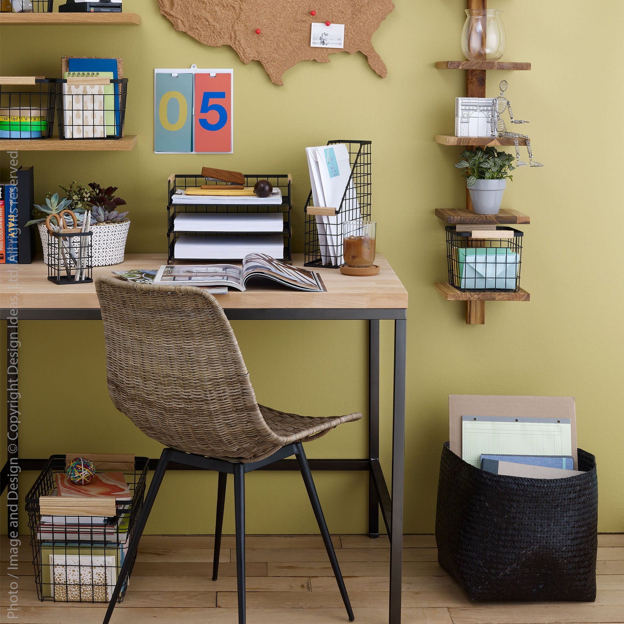 Ormond Rattan Side Chair Sand Color | Image 3 | From the Ormond Collection | Elegantly made with natural rattan for long lasting use | texxture home