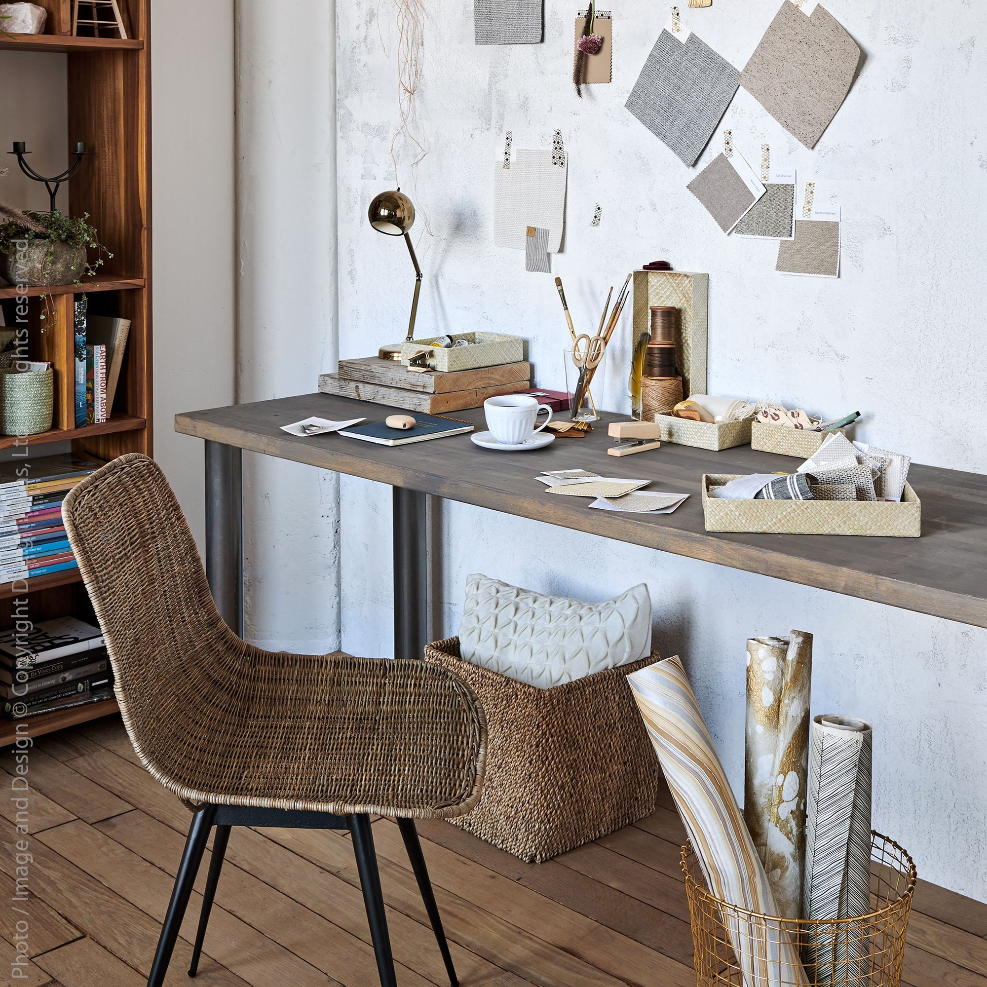 Ormond Rattan Side Chair Sand Color | Image 5 | From the Ormond Collection | Elegantly made with natural rattan for long lasting use | texxture home