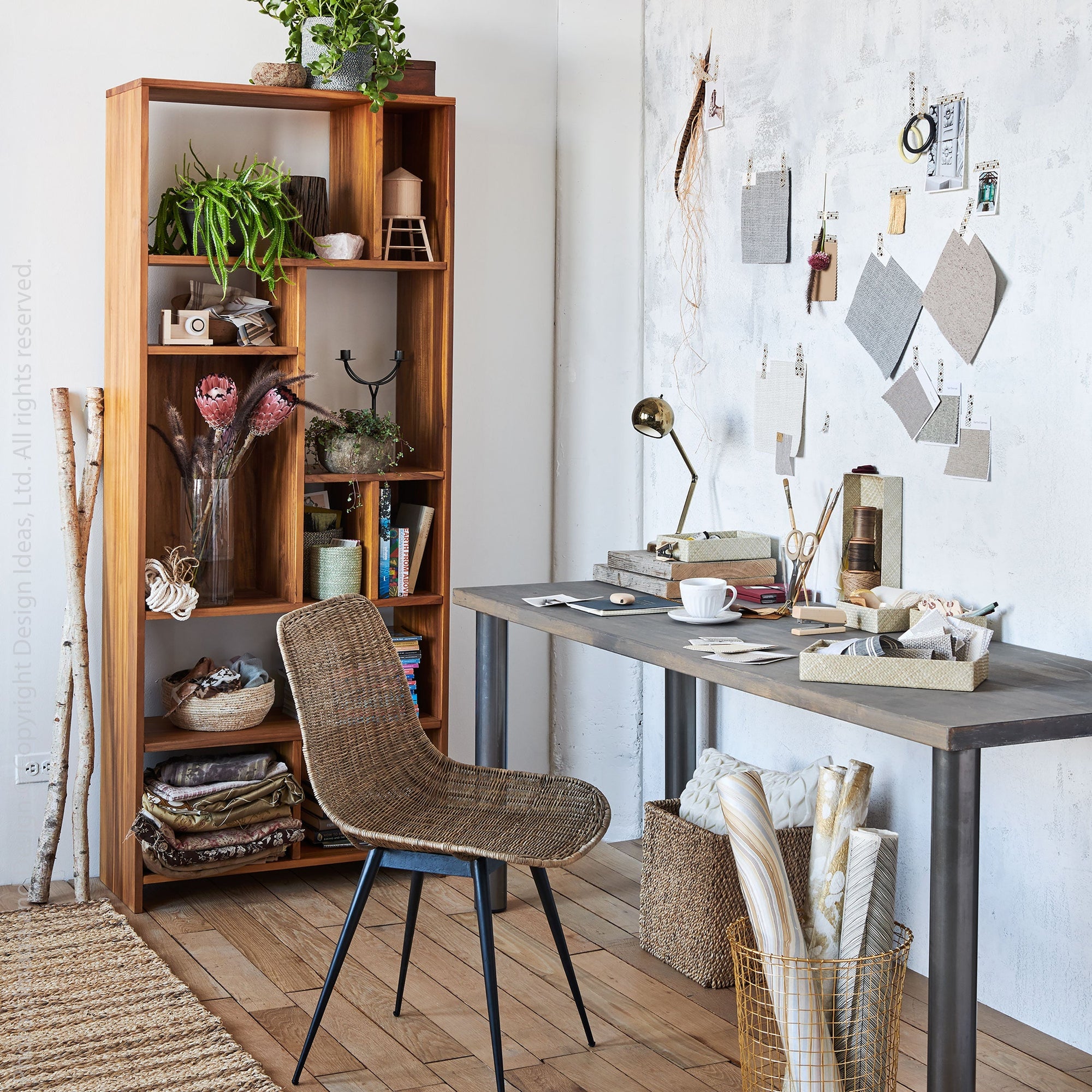 Ormond Rattan Side Chair Sand Color | Image 2 | From the Ormond Collection | Elegantly made with natural rattan for long lasting use | texxture home