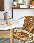 Lilas Rattan Bistro Chair | Image 2 | From the Lilas Collection | Elegantly handmade with natural rattan for long lasting use | texxture home