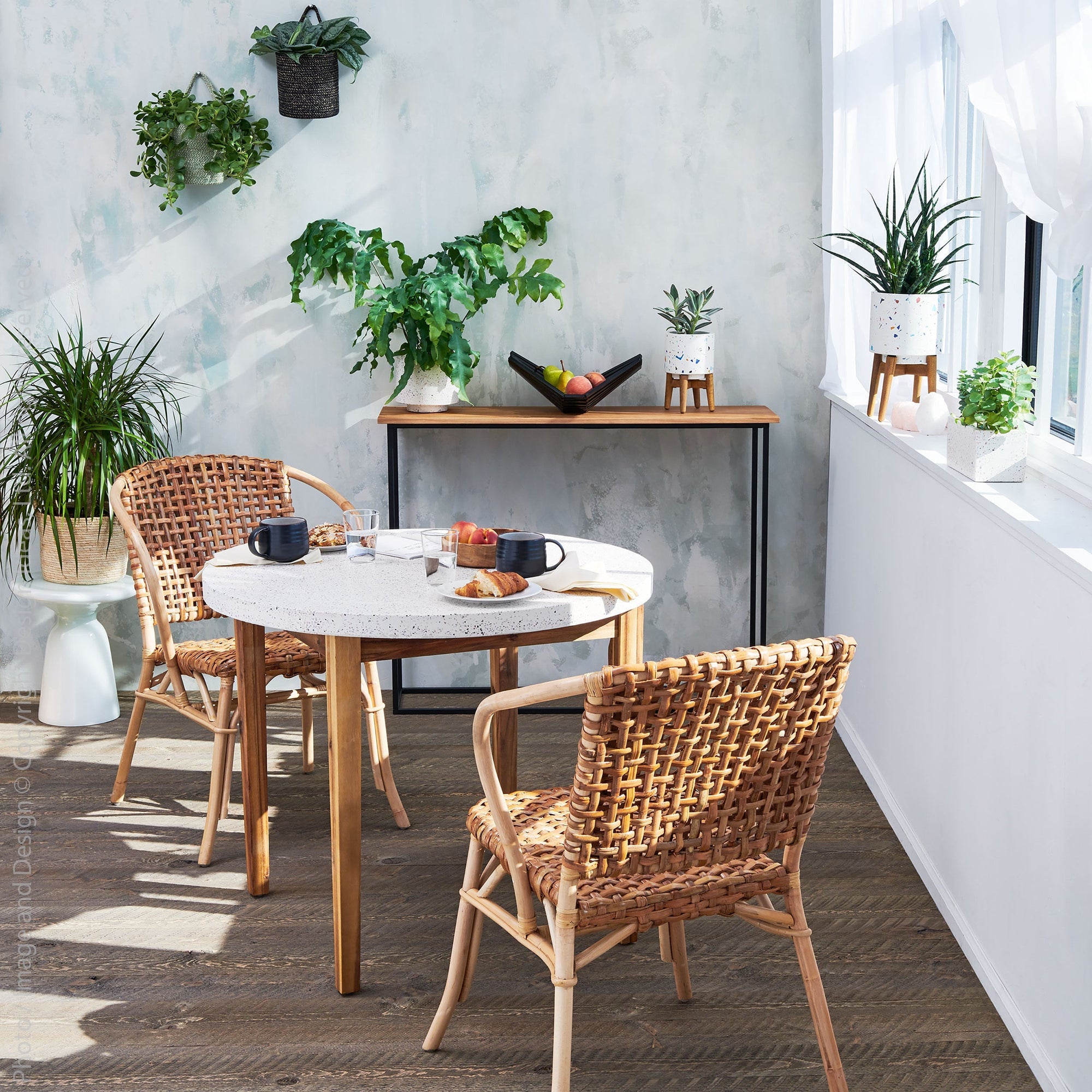Lilas Rattan Bistro Chair   | Image 3 | From the Lilas Collection | Elegantly handmade with natural rattan for long lasting use | texxture home