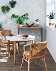 Lilas Rattan Bistro Chair | Image 3 | From the Lilas Collection | Elegantly handmade with natural rattan for long lasting use | texxture home