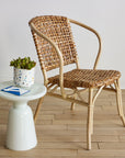 Lilas Rattan Bistro Chair Natural Color | Image 5 | From the Lilas Collection | Elegantly handmade with natural rattan for long lasting use | texxture home