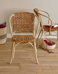 Lilas Rattan Bistro Chair Natural Color | Image 7 | From the Lilas Collection | Elegantly handmade with natural rattan for long lasting use | texxture home
