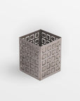 Ventana Iron Lantern (Small) - Sand Color | Image 1 | From the Ventana Collection | Skillfully made with natural iron for long lasting use | Available in black color | texxture home