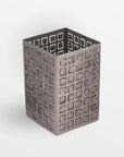 Ventana Iron Lantern (Medium) - Black Color | Image 1 | From the Ventana Collection | Skillfully handmade with natural iron for long lasting use | Available in black color | texxture home