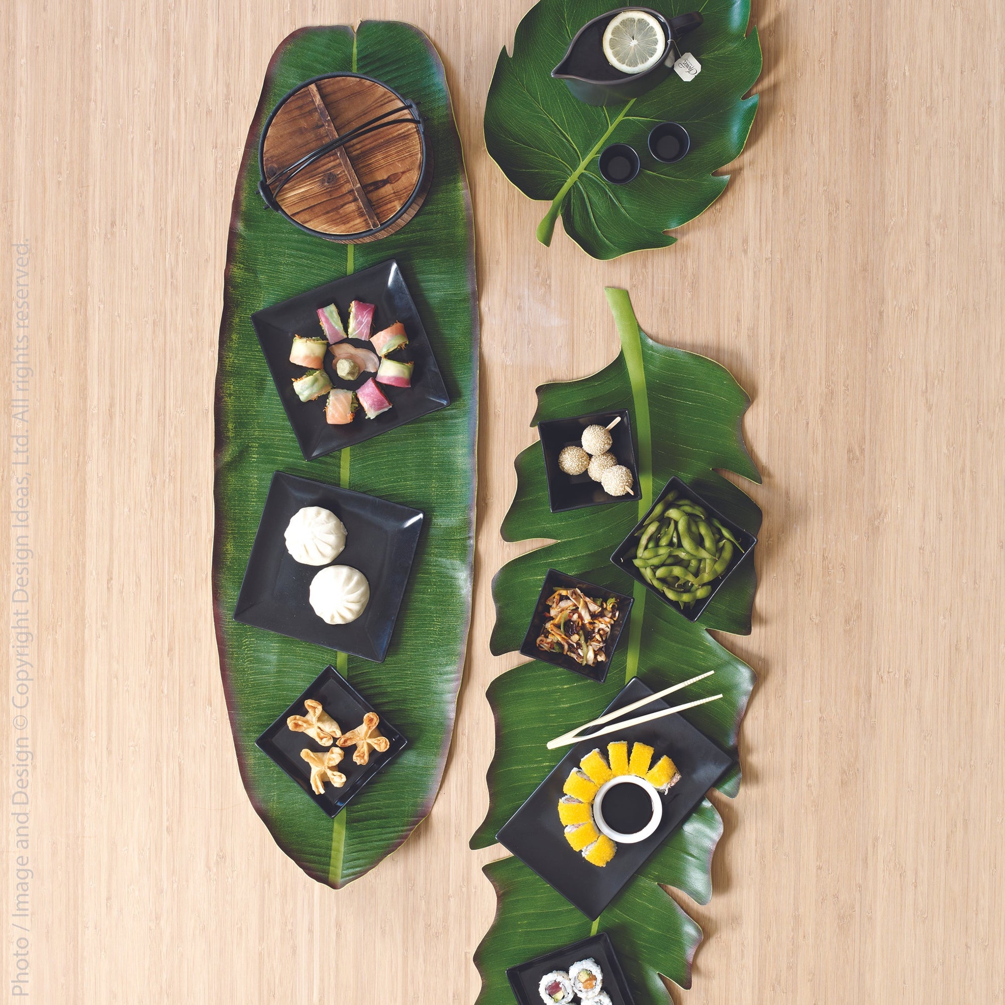 BaliHai Fern Runner Black Color | Image 2 | From the BaliHai Collection | Skillfully created with natural eva foam for long lasting use | texxture home