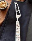 Mancha Stainless Steel Cheese Knife Black Color | Image 3 | From the Mancha Collection | Skillfully handmade with natural stainless steel for long lasting use | Available in terrazzo color | texxture home
