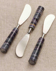 Fiori™ Handmade Stainless Steel and Bone Spreaders (set of 3) - (colors: Multi) | Premium Utensils from the Fiori™ collection | made with Stainless Steel and Bone for long lasting use