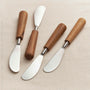 Fulton™ Handmade Stainless Steel and Acacia Wood Spreaders (set of 4) - (colors: Natural) | Premium Utensils from the Fulton™ collection | made with Stainless Steel and Acacia Wood for long lasting use