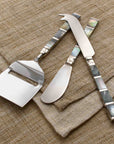 Abalon™ cheese knives - Silver | Image 1 | Premium Utensils from the Abalon collection | made with Stainless Steel for long lasting use | texxture