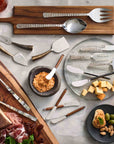 Abalon™ salad servers - Silver | Image 2 | Premium Utensils from the Abalon collection | made with Stainless Steel for long lasting use | texxture