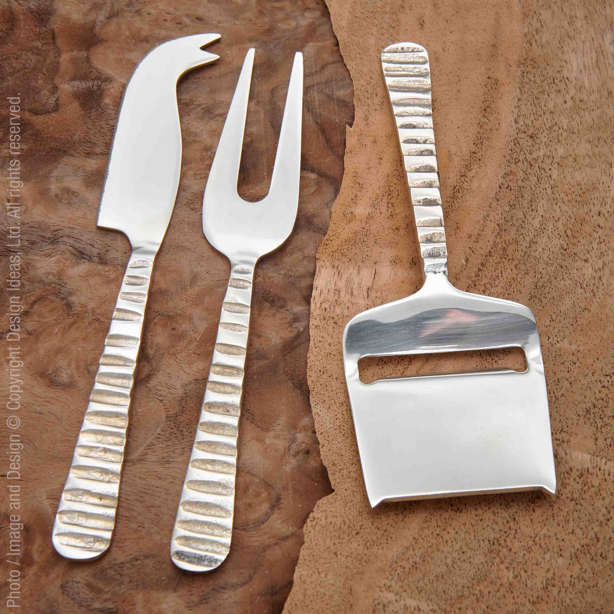 Forged Cheese Set - Handcrafted Stainless Steel Cheese Utensils with Rustic  Charm - Iron Accents