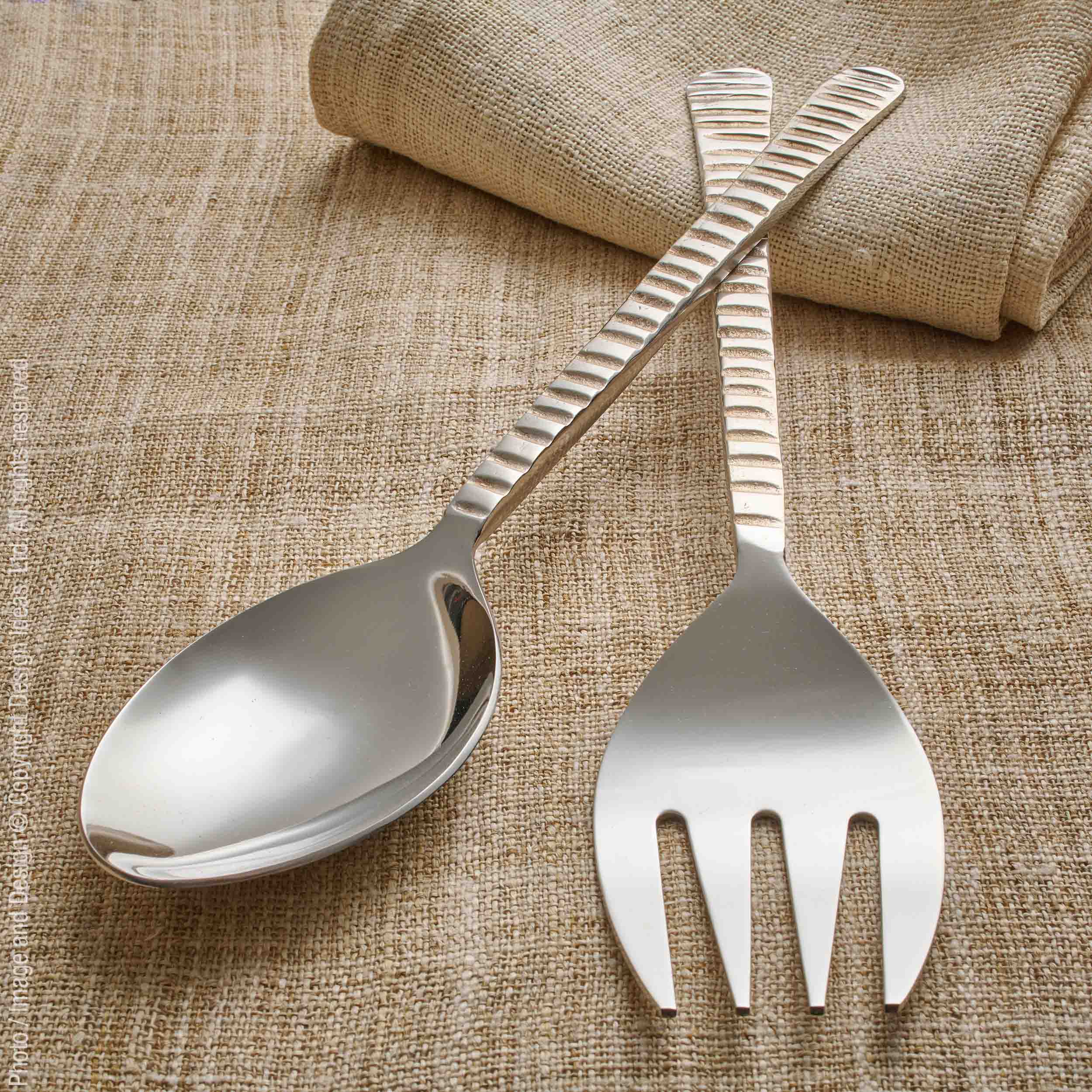 Salad Server Set, Stainless Steel Salad Tongs