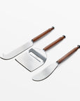 Bratzen™ Hand Forged Stainless Steel and Leather Cheese Knives (set of 3)