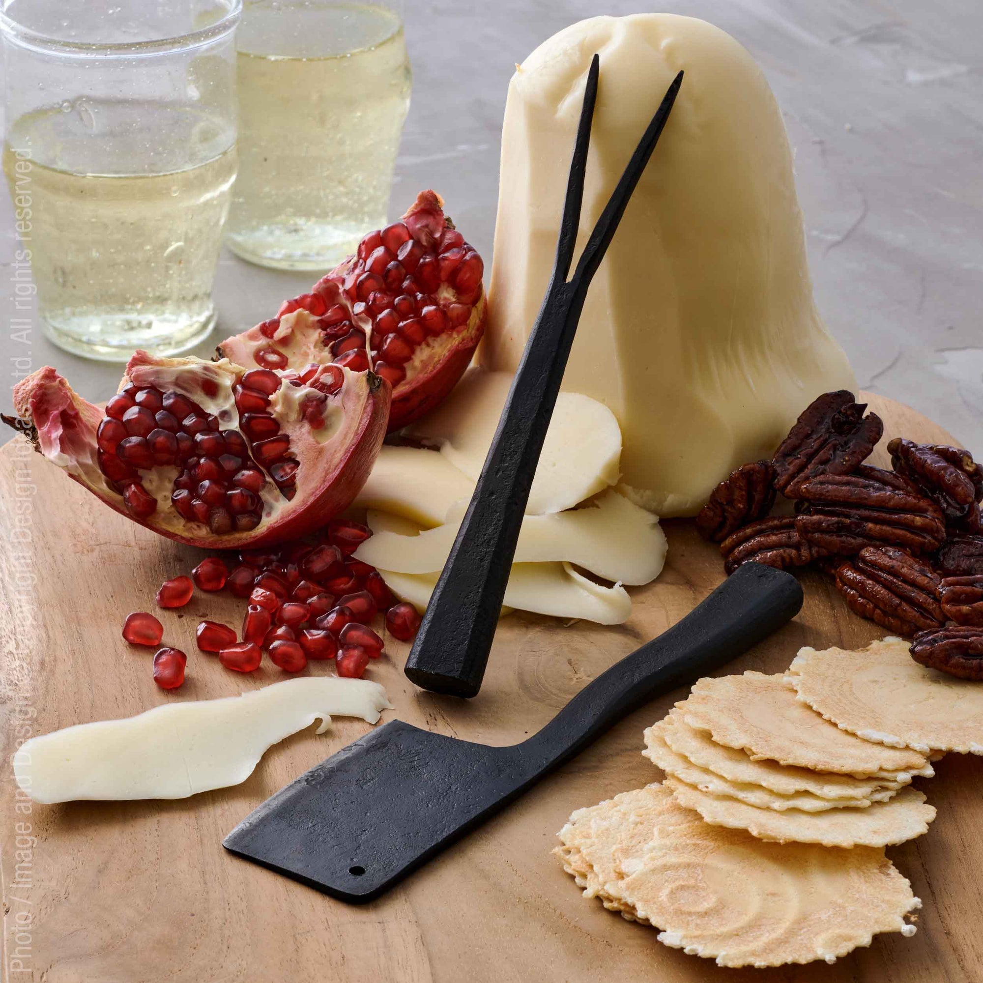 Forge™ cheese knives - Black | Image 1 | Premium Utensils from the Forge collection | made with Stainless Steel for long lasting use | texxture