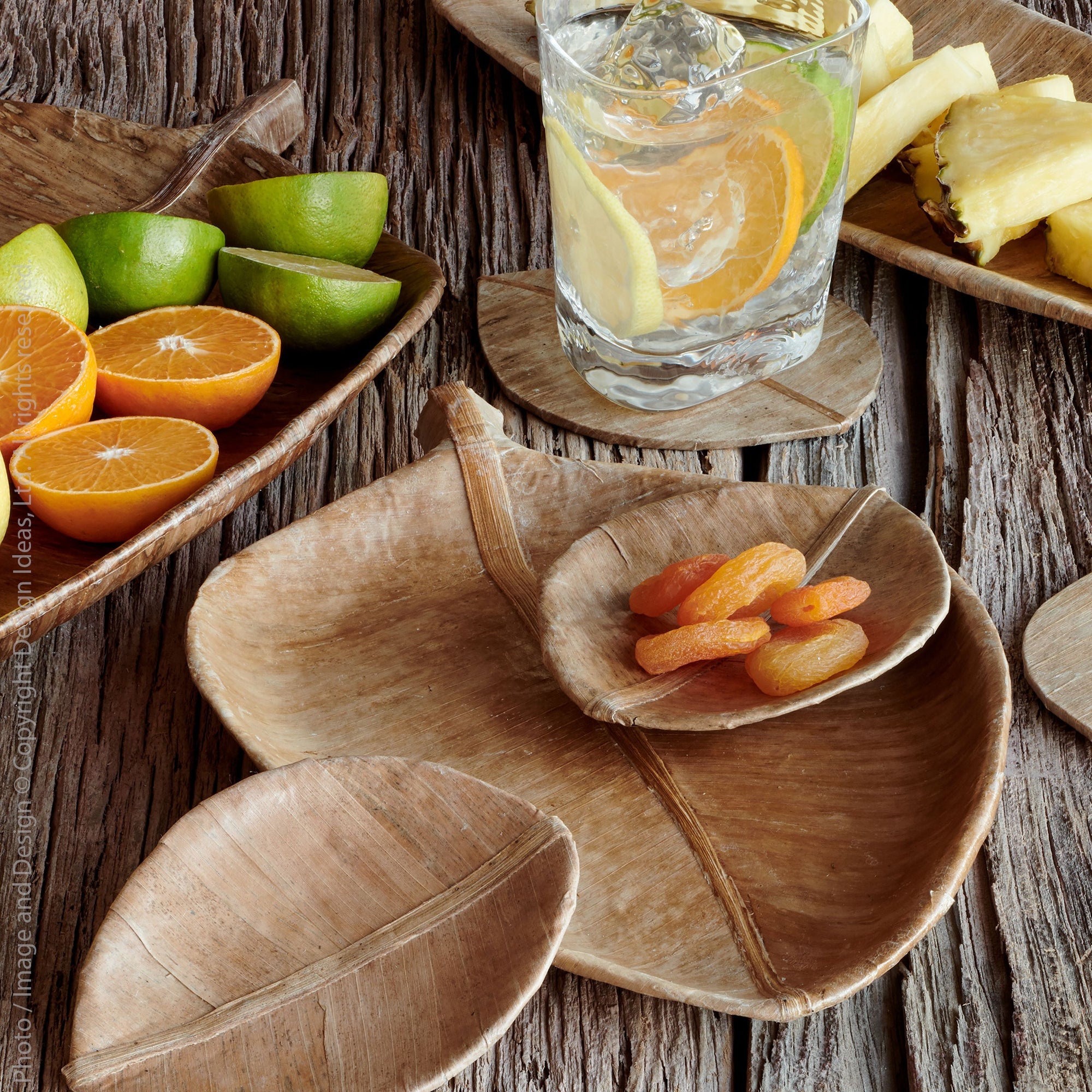 Lampang Banana Leaf Platter   | Image 4 | From the Lampang Collection | Expertly constructed with natural banana leaf for long lasting use | Available in natural color | texxture home
