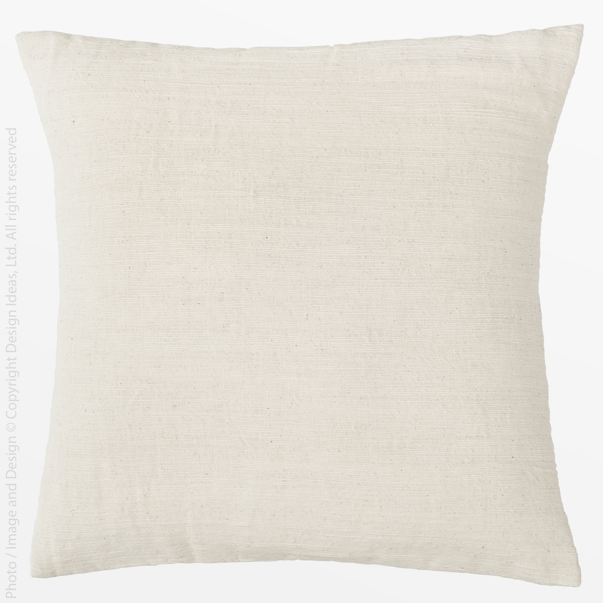 Capri Woven Cotton Cushion Cover (Small) - Natural Color | Image 1 | From the Capri Collection | Skillfully Woven with natural cotton for long lasting use | Available in natural color | texxture home