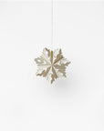 Flurry Paper Snowflake Marquise (Small) - White Color | Image 1 | From the Flurry Collection | Expertly handmade with natural paper for long lasting use | Available in natural color | texxture home