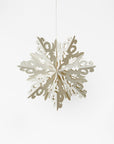 Flurry Paper Snowflake Dazzle (Medium) - White Color | Image 1 | From the Flurry Collection | Expertly crafted with natural paper for long lasting use | Available in white color | texxture home