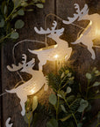 Flurry™ Reindeer Paper LED Garland