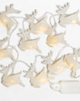 Flurry™ LED garland, reindeer - White | Image 1 | Premium Decorative from the Flurry collection | made with Paper, LED lights for long lasting use | texxture