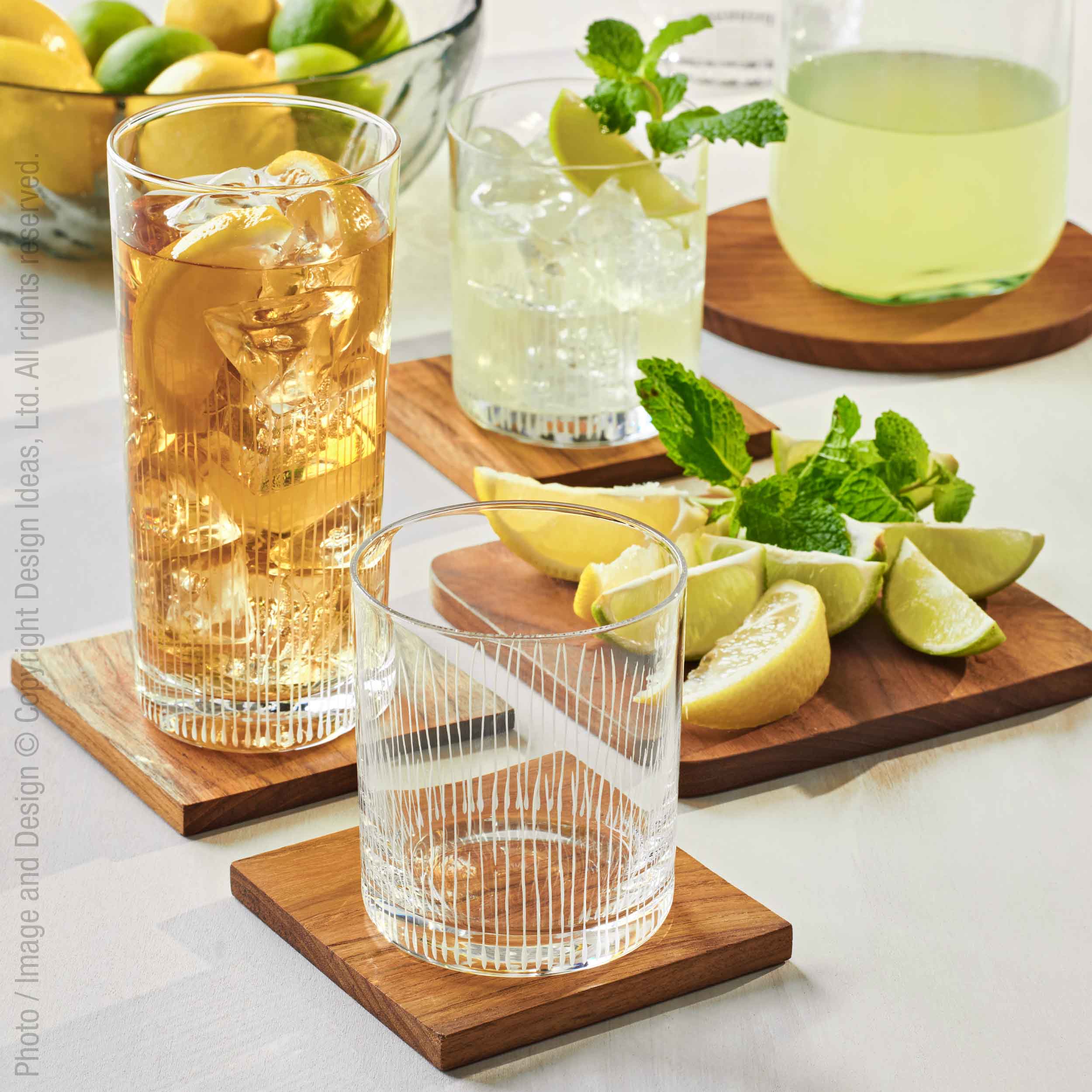 Drinking Glass Set 16 Pcs, Include Eight 16 Oz & Eight 9.8 Oz Glasses