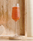 Solis™ Mouth Blown Glass Champagne Flute (set of 4) - (colors: Clear) | Premium Glass from the Solis™ collection | made with Glass for long lasting use