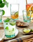 Ravena Drinking Glass (Tall) Black Color | Image 2 | From the Ravena Collection | Elegantly constructed with natural glass for long lasting use | These glass are sustainably sourced | Available in cyan color | texxture home