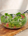 Norwell™ Mouth Blown, Hand Made Glass Serving Bowl (50% Recycled Glass) - (colors: Clear) | Premium Bowl from the Norwell™ collection | made with Glass - 50% Recycled for long lasting use