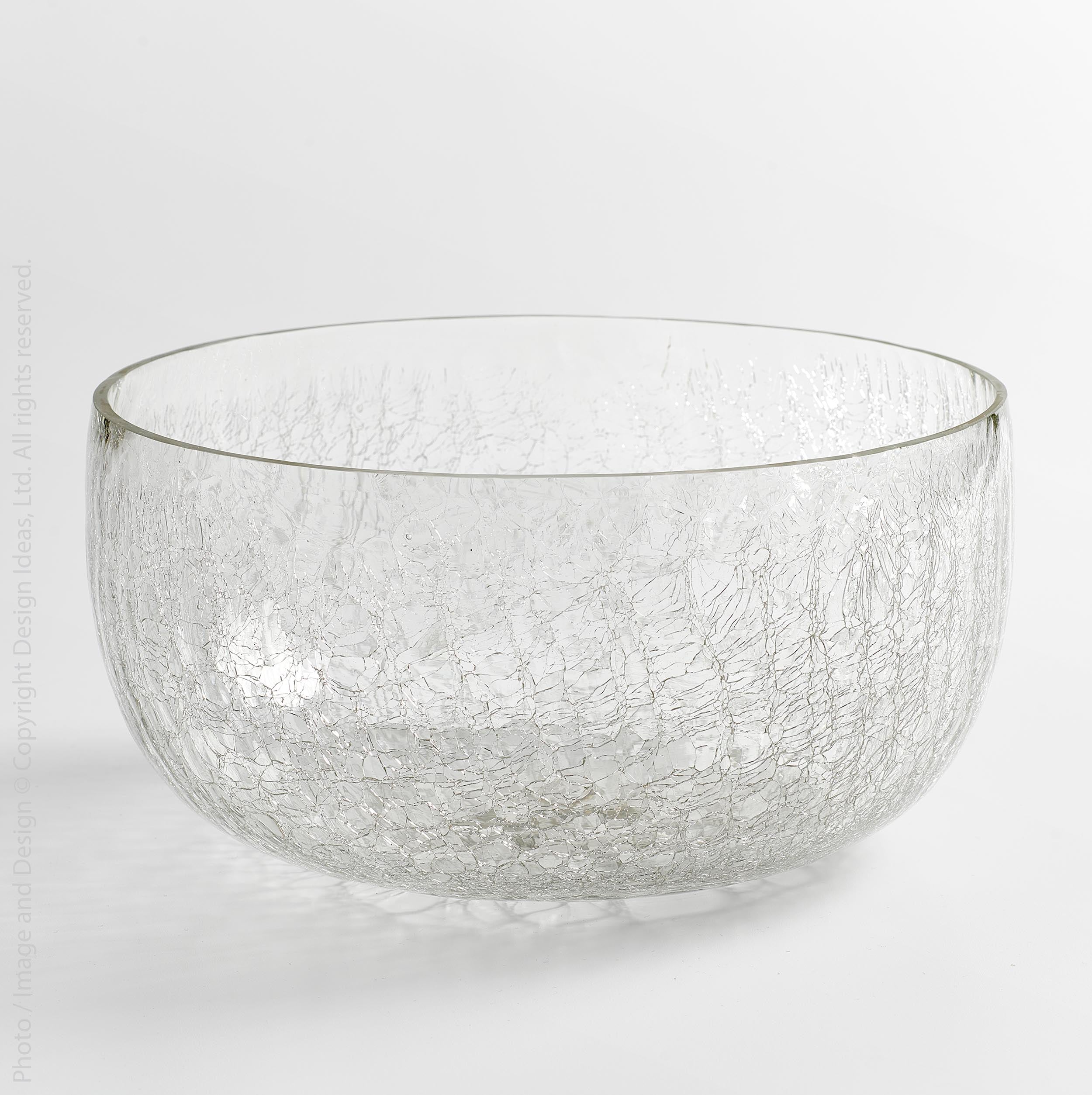 Modern Minimalist Fused Glass Fruit Bowl. Centerpiece Salad Bowl