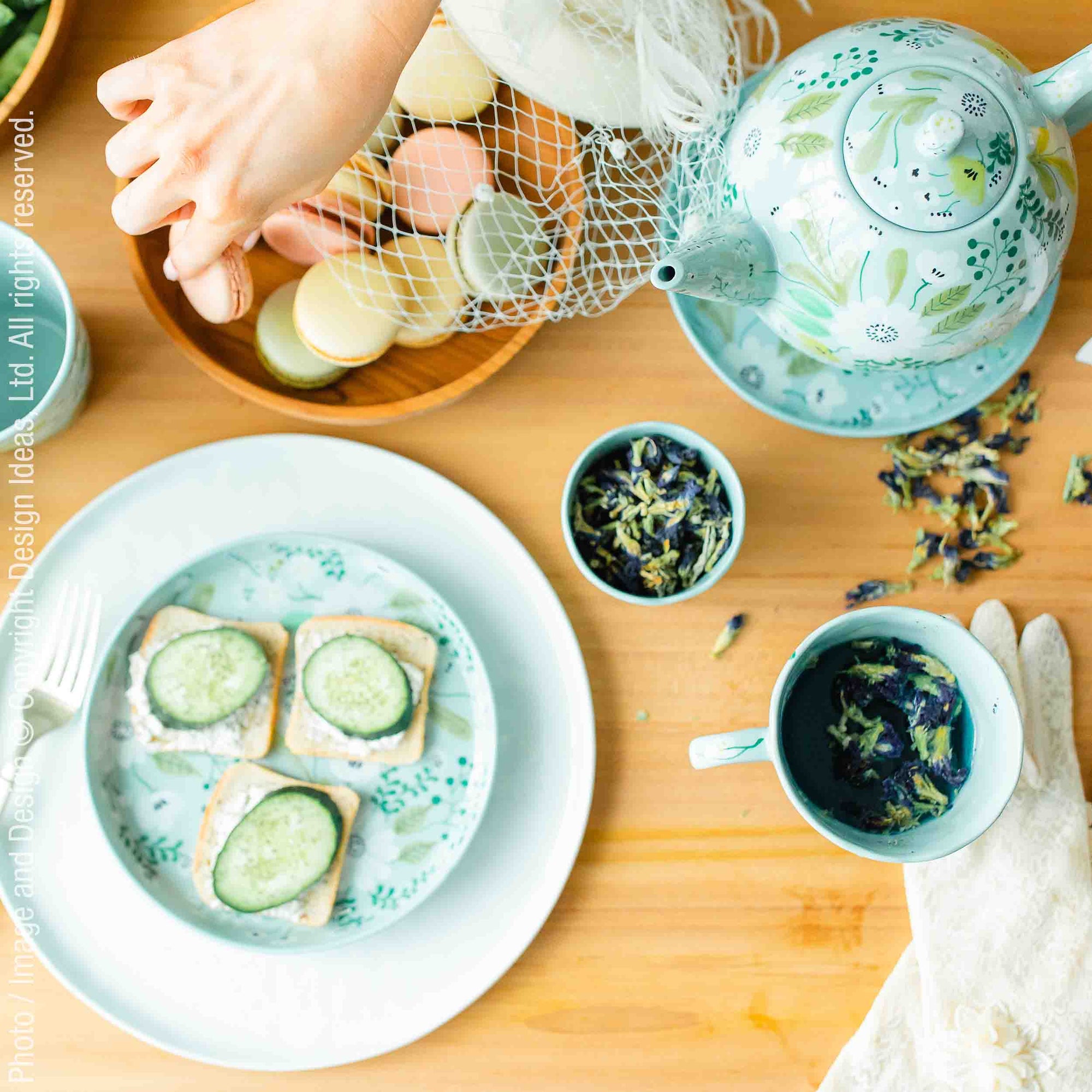Bloomsbury™ Hand Painted Kaolin Clay Teapot