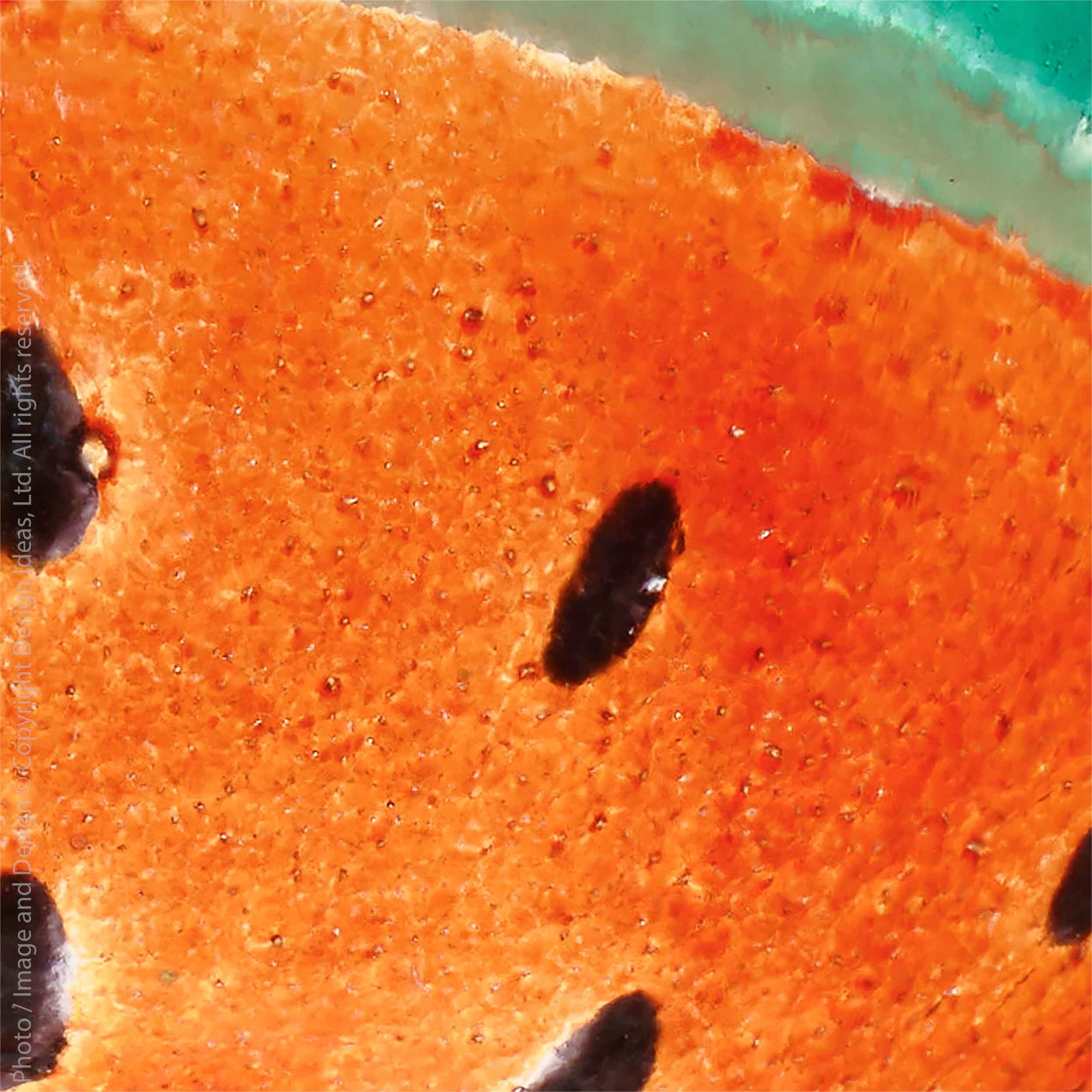 Papeete™ Hand Painted Glass Bowl (Melon)
