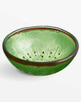 Papeete™ Hand Painted Glass Bowl (Kiwi)