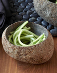 Stoneshard™ Carved Riverstone Bowl (3.9 in x 4.7 in)