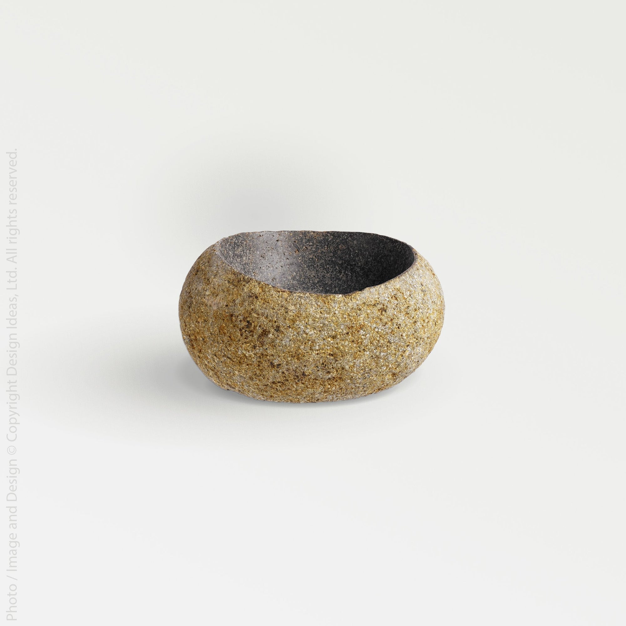 Stoneshard™ bowl (3.9 x 4.7 x 2 in.) - Gray | Image 1 | Premium Bowl from the Stoneshard collection | made with Riverstone for long lasting use | texxture