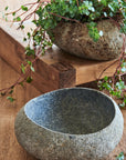 Stoneshard™ bowl (3.9 x 4.7 x 2 in.) - Gray | Image 2 | Premium Bowl from the Stoneshard collection | made with Riverstone for long lasting use | texxture