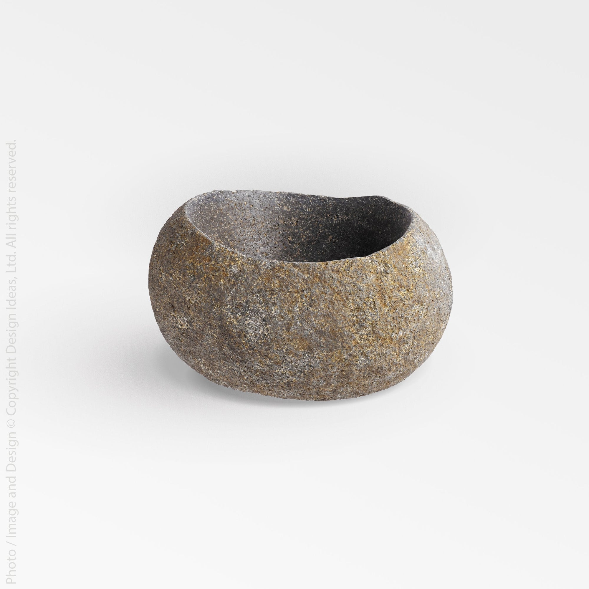 Stoneshard™ bowl (5.9 x 6.3 x 3.2 in.) - Gray | Image 1 | Premium Bowl from the Stoneshard collection | made with Riverstone for long lasting use | texxture