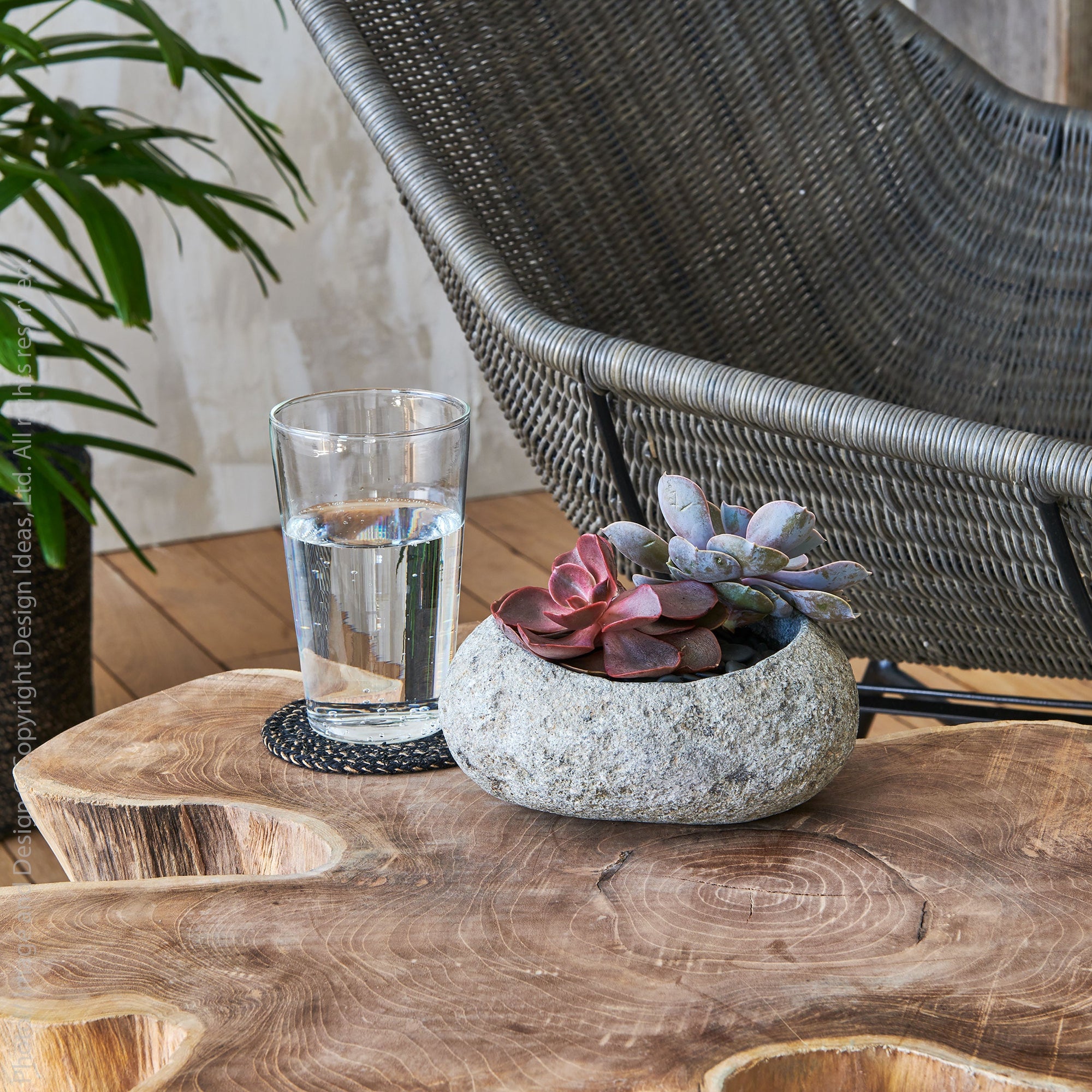 Takara Teak Side Table Black Color | Image 5 | From the Takara Collection | Elegantly constructed with natural teak for long lasting use | This table is sustainably sourced | Available in natural color | texxture home